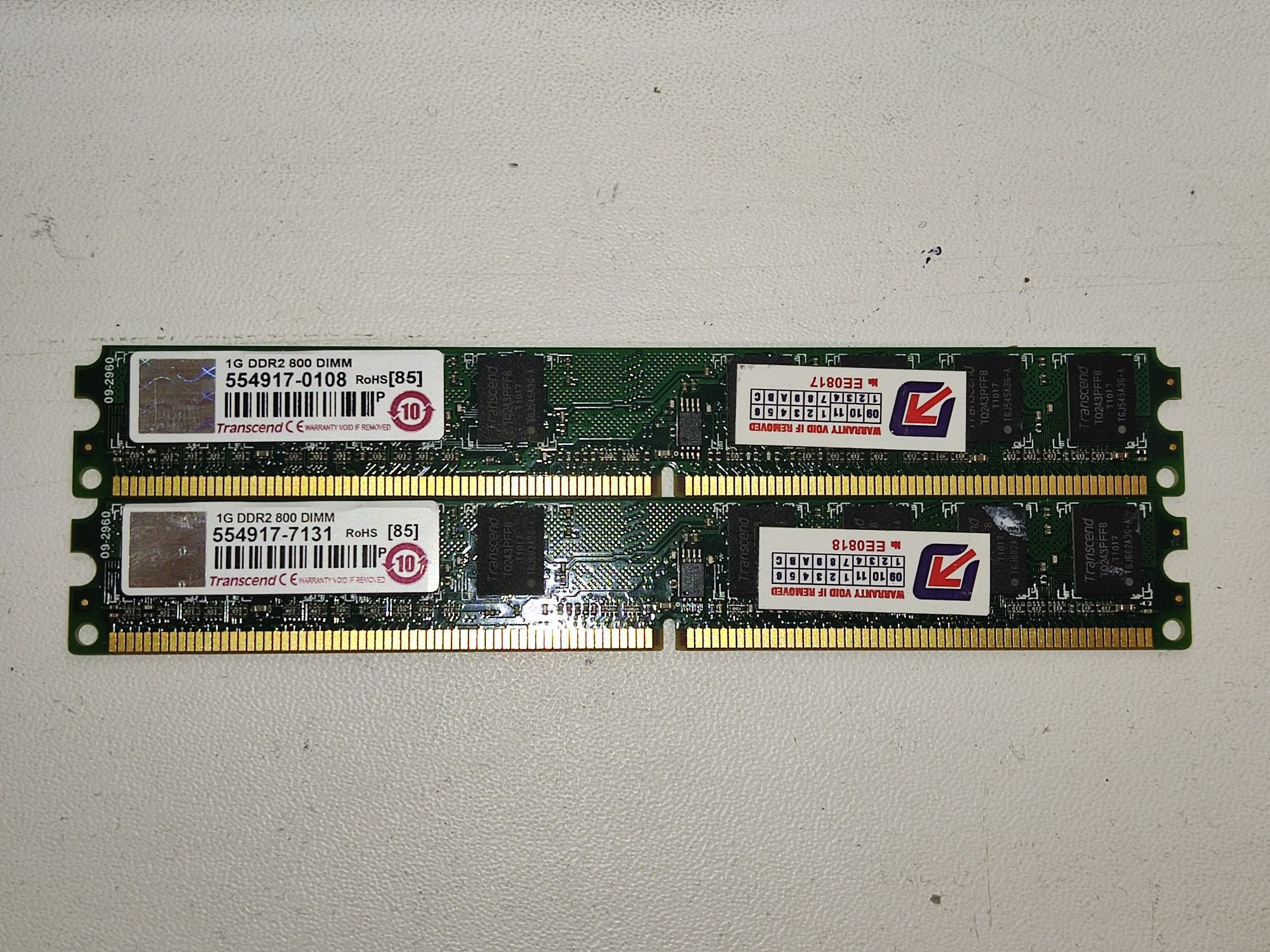 Оперативна пам'ять 1Gb DDR2 ЦІНА ЗА ПАРУ