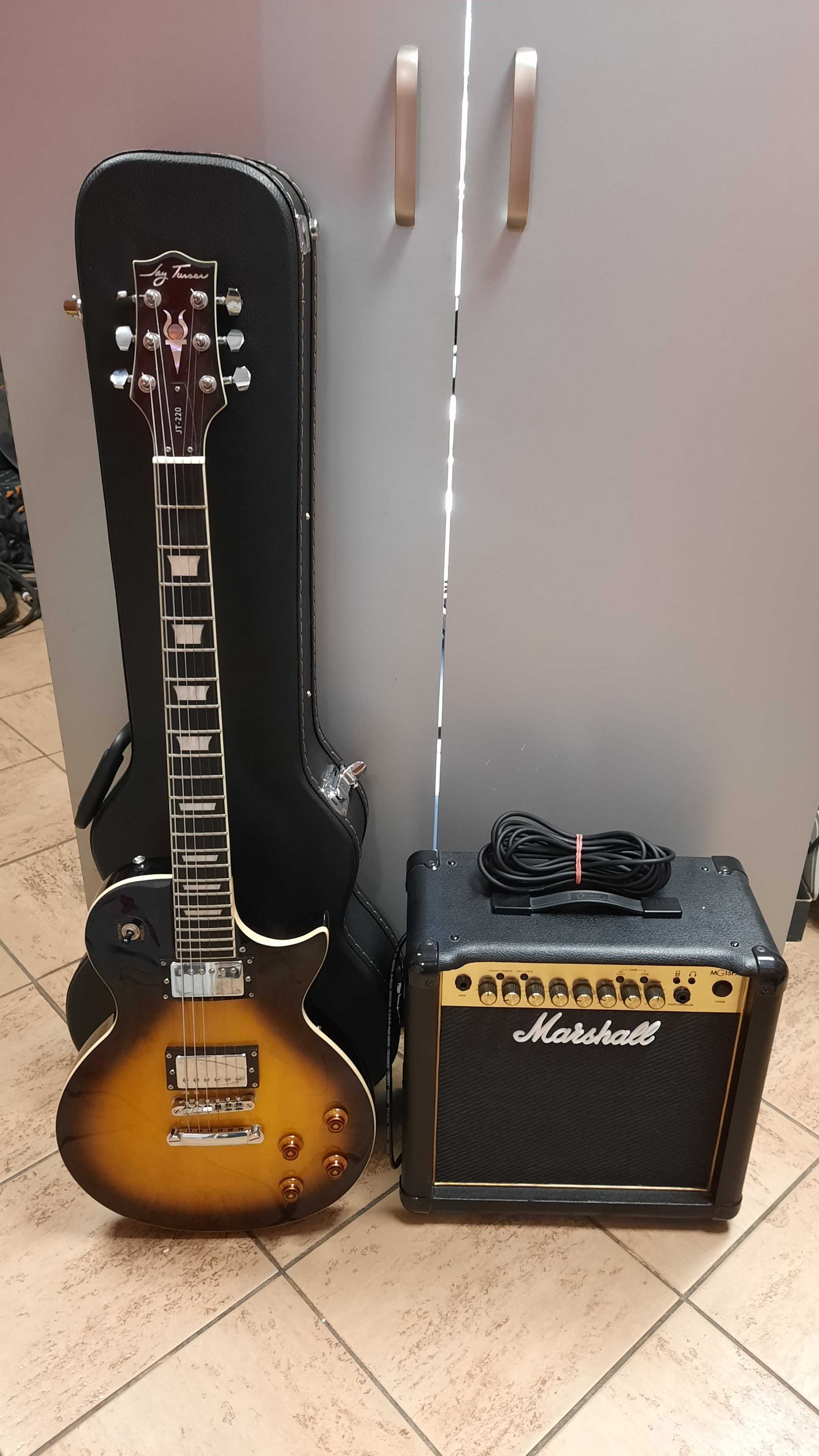 Gitara Jay Turser Guitar JT-220 3/4 +Wzmacniacz Marshall MG15FX