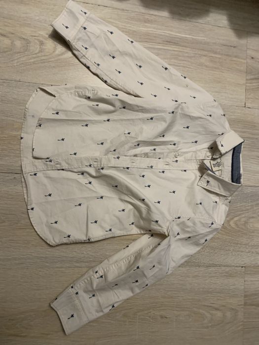 Koszula z dlugim rekawem w palmy