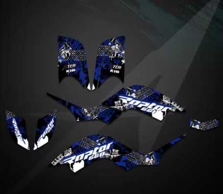 Okleina Naklejki Folia Yamaha RAPTOR 660 YFM660 YFM ATV 2001r-2005r