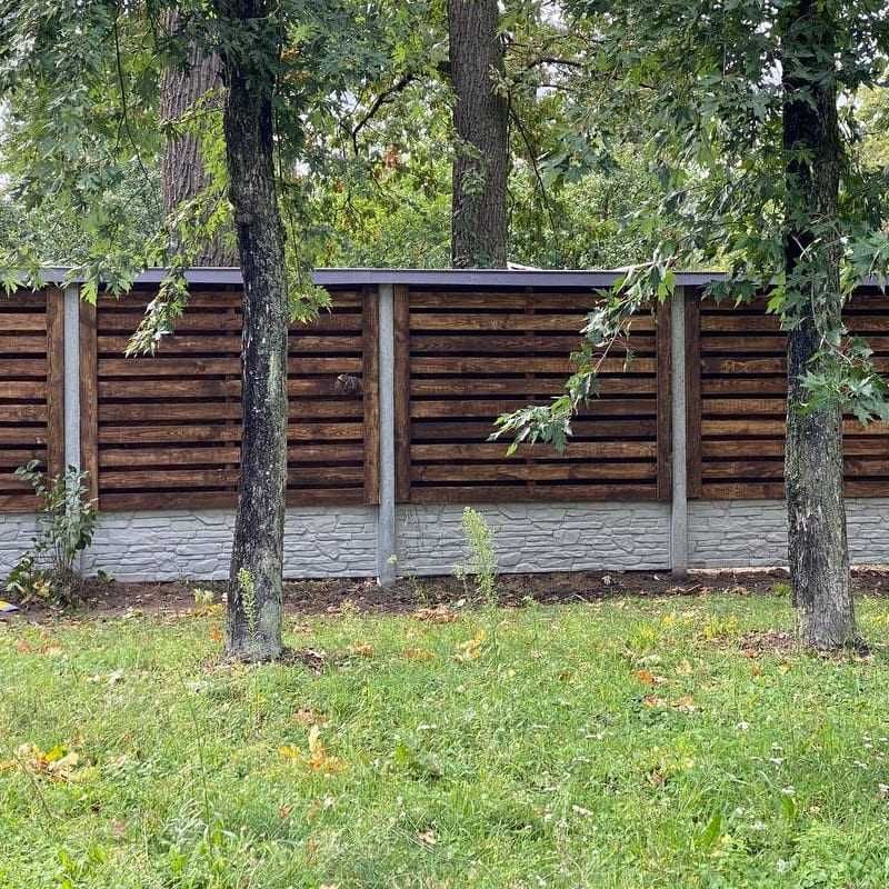Монтаж паркану з дерева під ключ Київ та обл/Забор з дерева/Установка