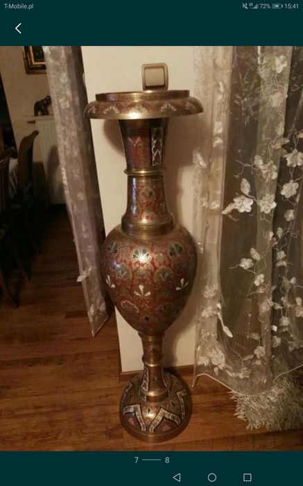 Mosiężna amfora arabska