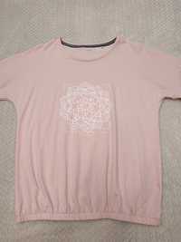 Bluzka bluza bawełniana CARRY oversize pastelowy róż