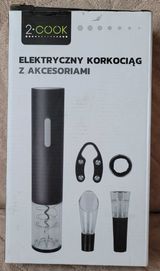 Elektryczny korkociag z akcesoriami