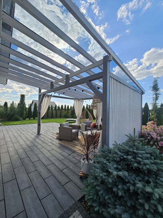 Zadaszenie tarasu,pergola,ganek,carport,dach,taras,wiata,poliweglan,KV