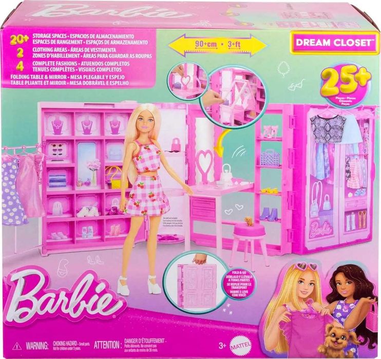 гровий набір шафи мрії Барбі Barbie Dream Closet with Clothes
