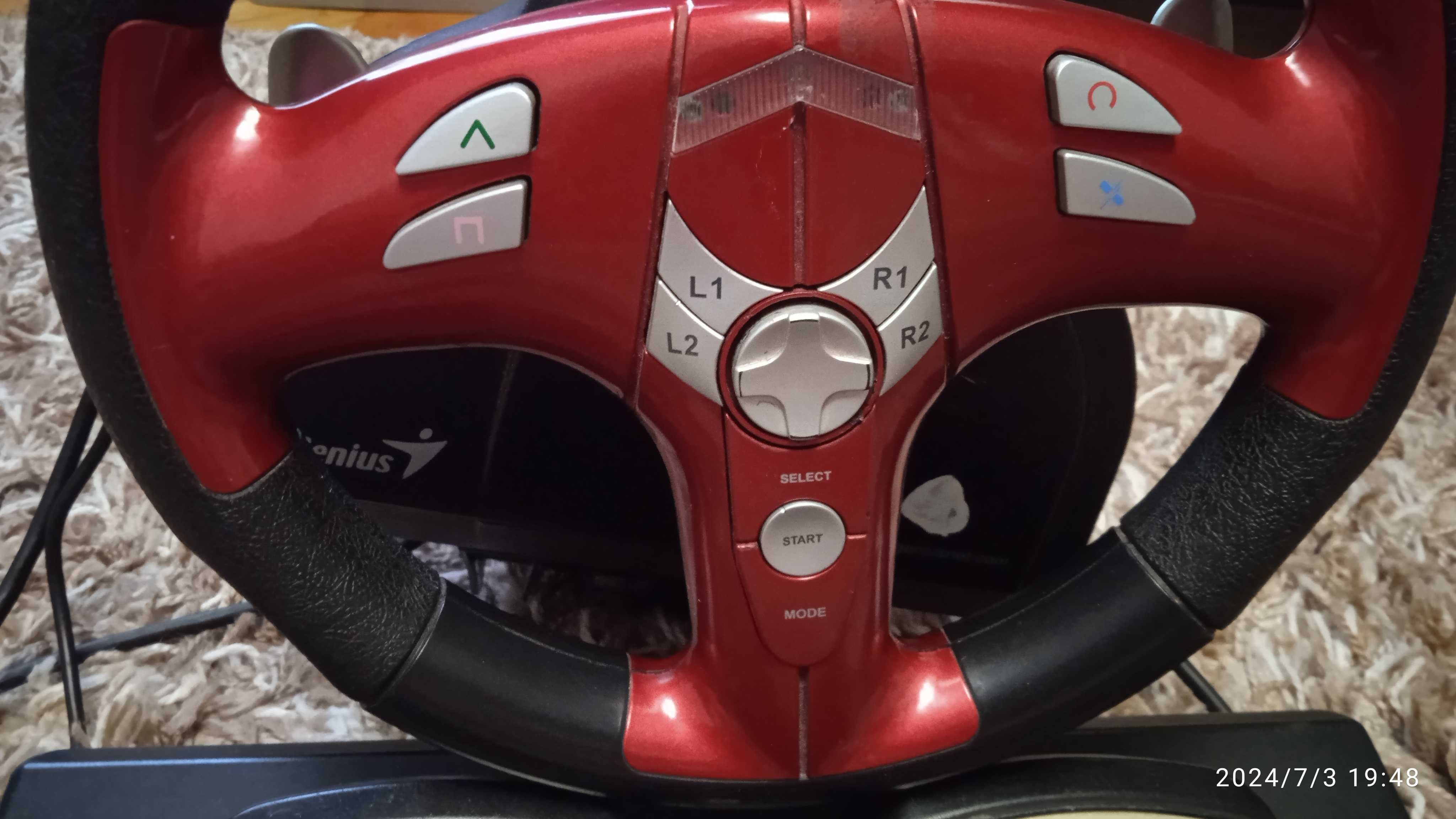 Ігровий маніпулятор Genius Trio Racer FF.
