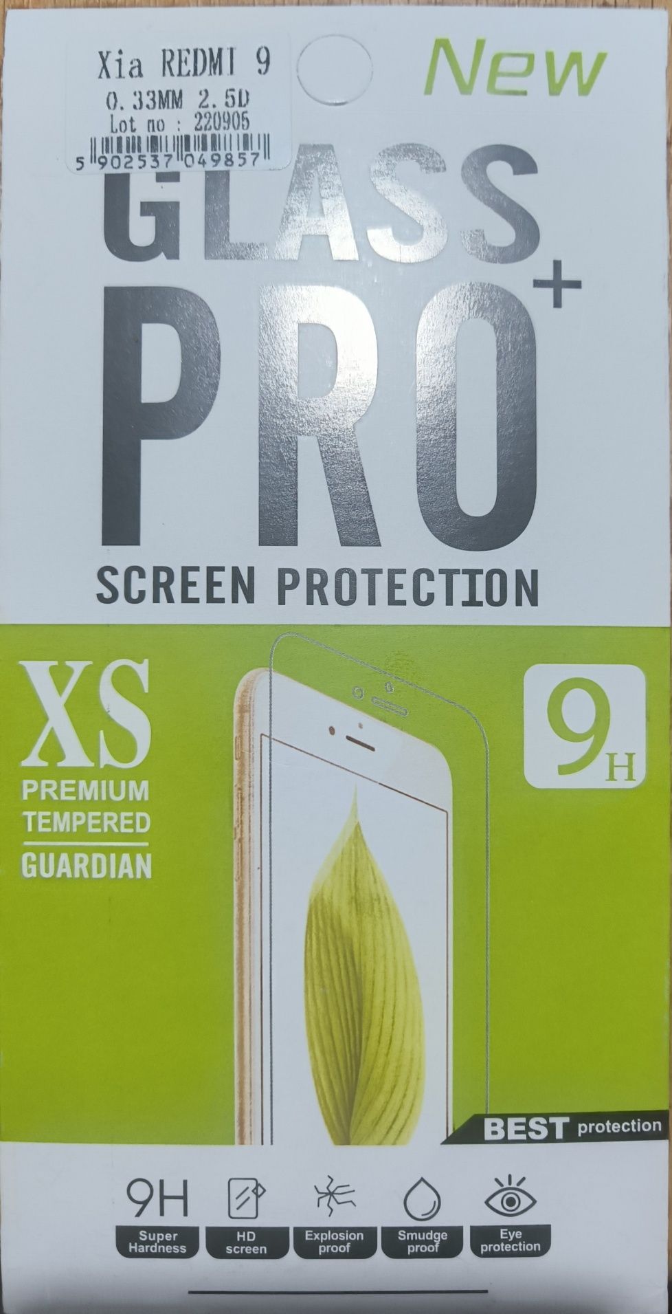 Szkło do Redmi 9 - 9H, 5D, szkło hartowane, zaokrąglone krawędzie