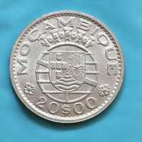 Moçambique - 20 escudos 1966 - prata