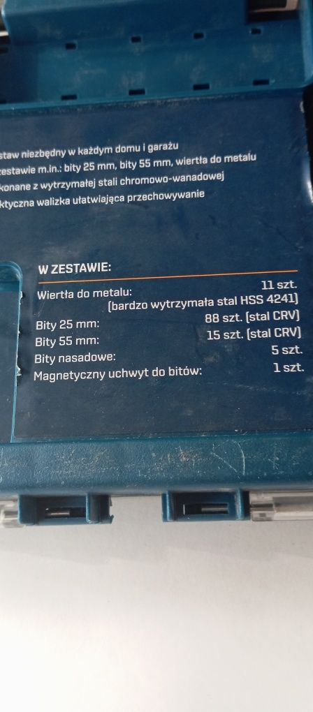 Zestaw bitów i wierteł