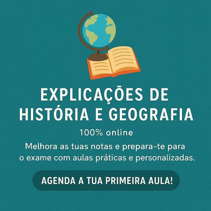 Explicações de História e Geografia em formato e-learning