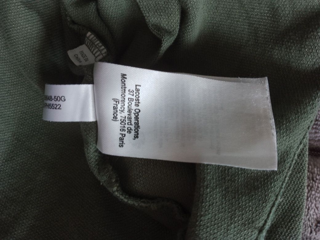 Koszulka męska polo Lacoste 3 XL cotton