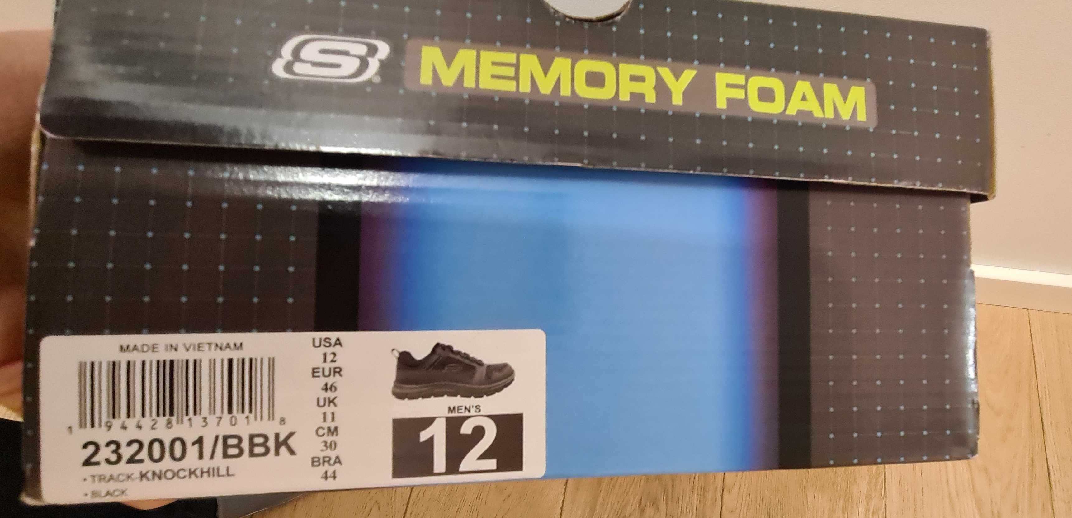 Nowe w kartonie: Skechers buty męskie sportowe 232001 BBK rozmiar 46