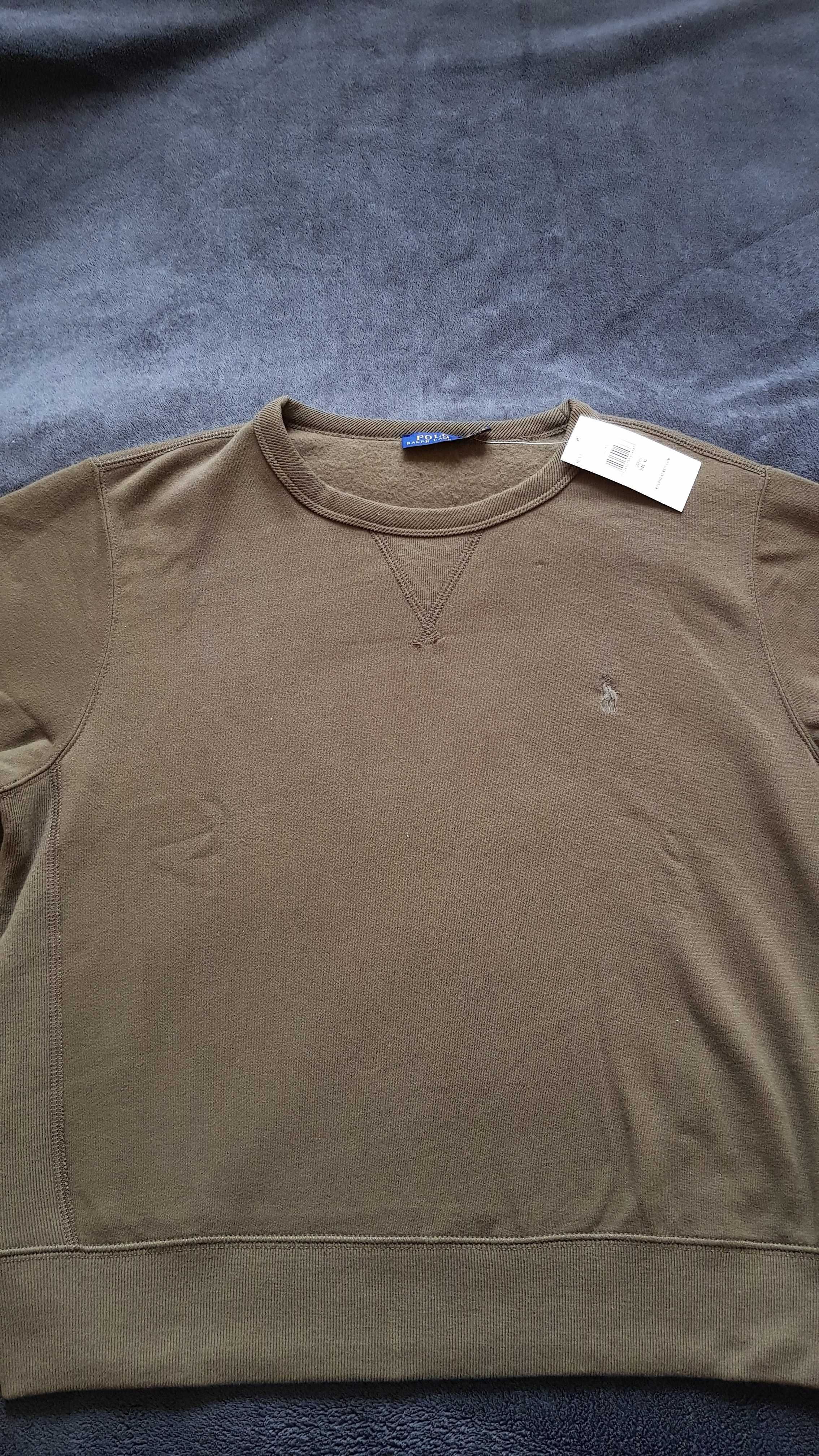 XL RL Ralph Lauren bluza crewneck nowa z metka zielona 175/100