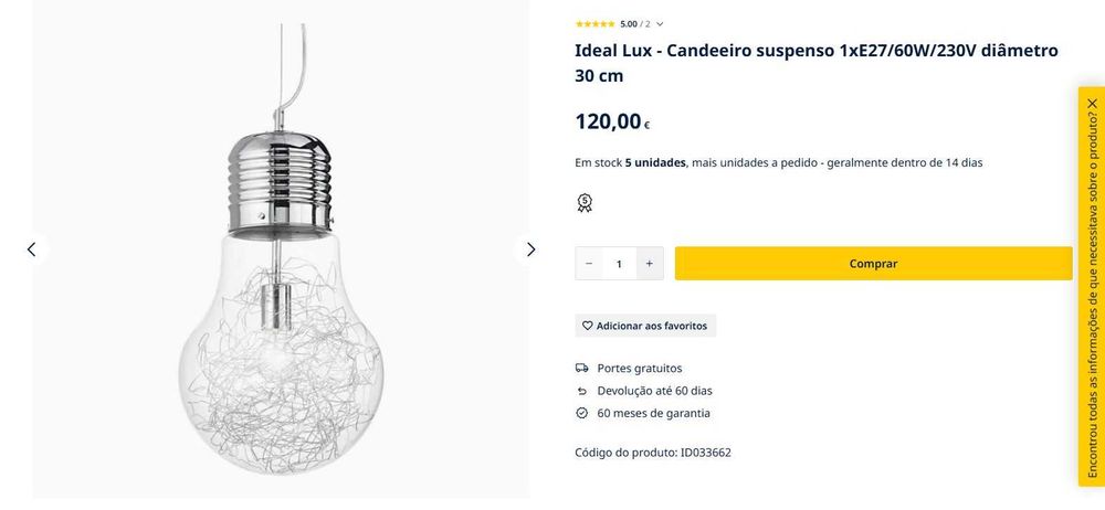 Globo transparente para candeeiro suspenso  - APENAS O GLOBO DE VIDRO