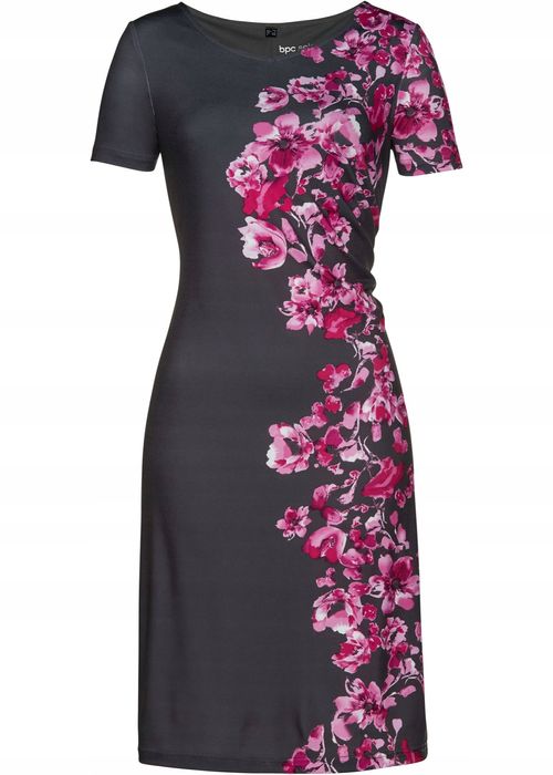 B.P.C szara sukienka w kwiaty 36/38.