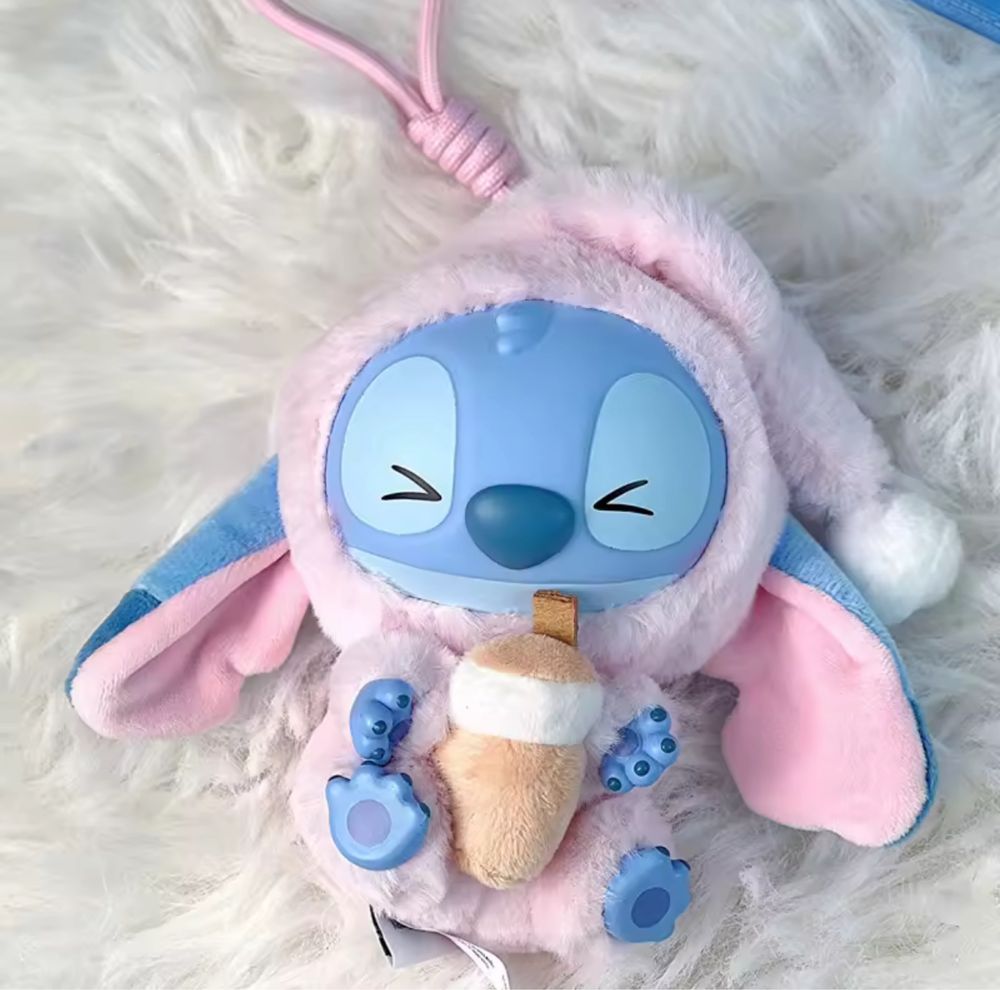 Стіч  Stich сюрприз, мʼяка іграшка брелок Стіч Лабубу Labubu, Miniso