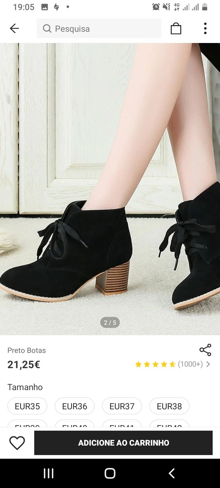 Botin n.40 preto