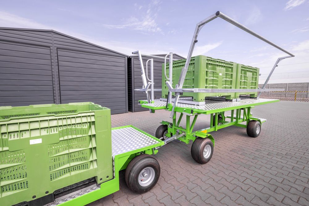 Wózek sadowniczy W3/4S KRÓLIK l 4-koła skrętne