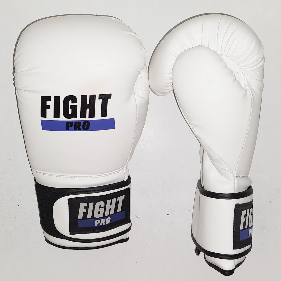 Боксерські рукавички Fight Pro Basic White 14oz