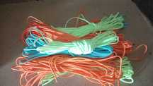 10 x 10m Corda de poliéster, paracord, glow in the Dark Fluorescente