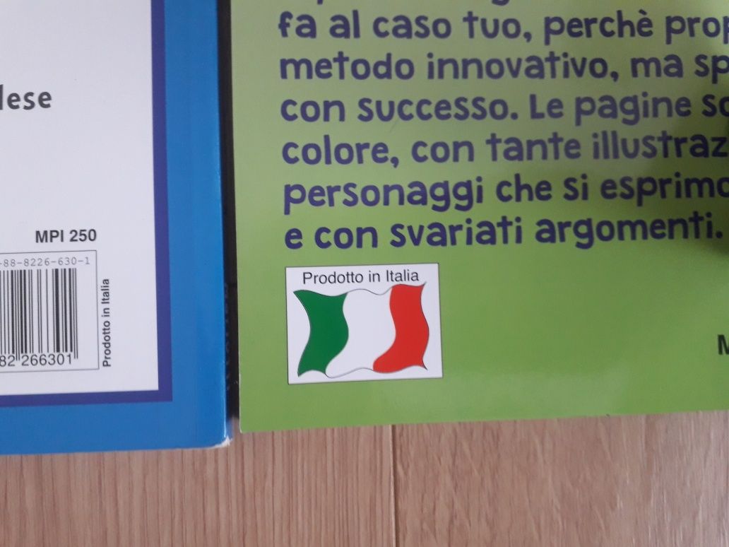 Książki z Włoch do nauki angielskiego oraz matematyki