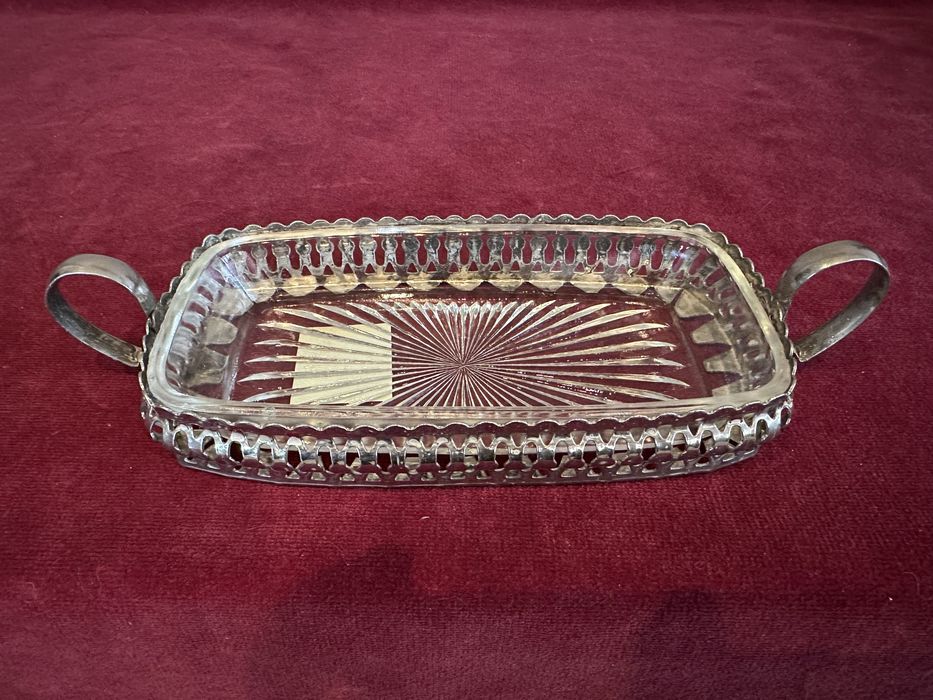 Вінтажна скляна горішниця/цукерниця