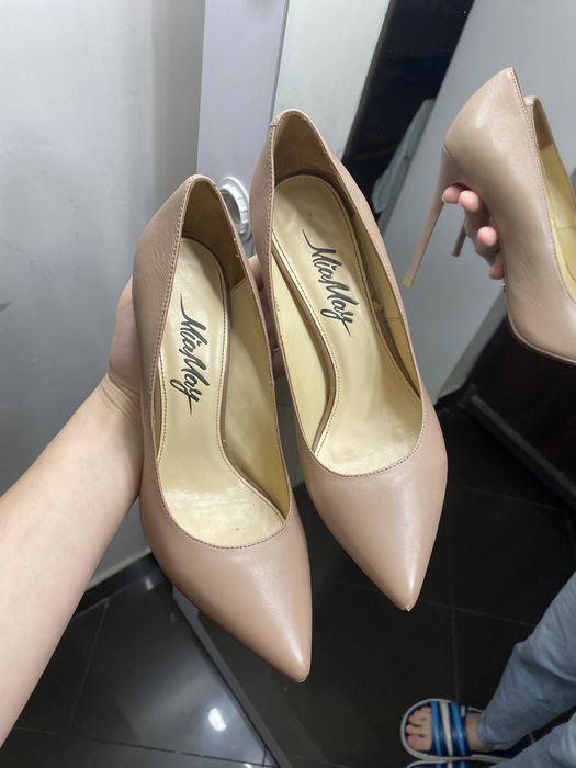 Бежеві туфлі / туфлі-човники, 38 розмір