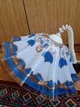 Lampa wisząca  z białym  kloszem oraz żyrandol do kuchni lub pokoju