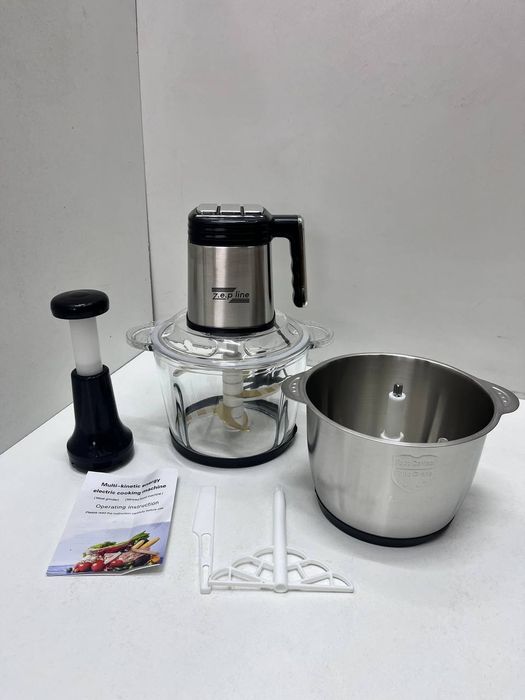 МОЩНЫЙ! Кухонный комбайн 3000Вт, измельчитель, мясорубка, блендер