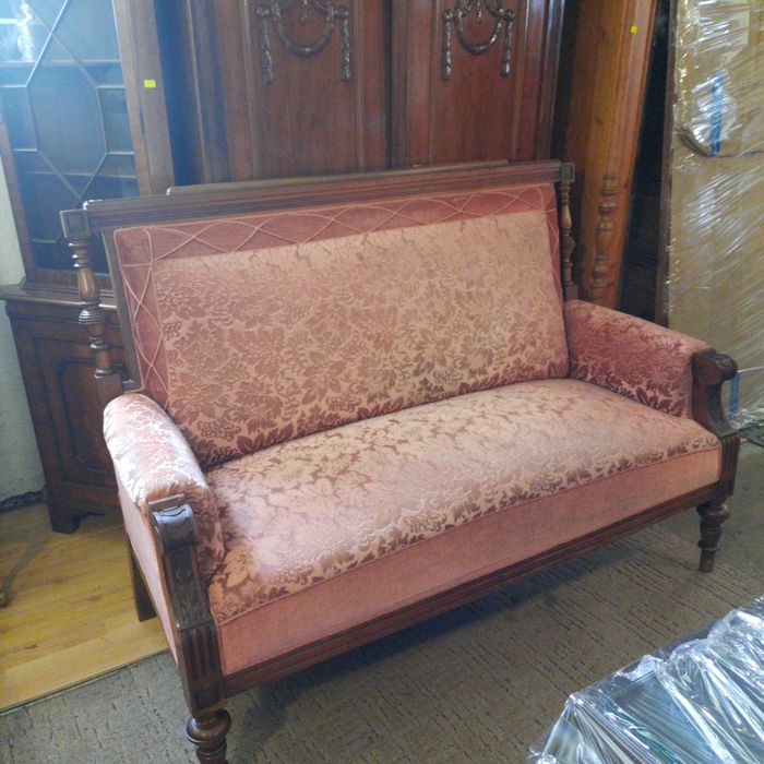 Stary piękny kpl eklektyczny sofa + fotel męski  + fotel damski OKAZJA