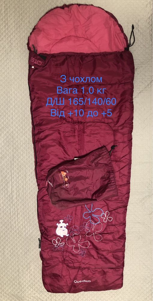 Спальні мішки підліткові, спальники дитячі