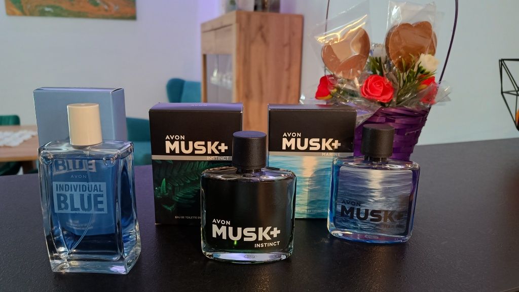 Zestaw perfum męskich Avon Musk Indiwidual blue