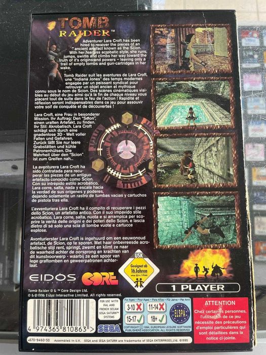 Sega Saturn - Tomb Raider - Sklep - Wolumen - Metro Wawrzyszew