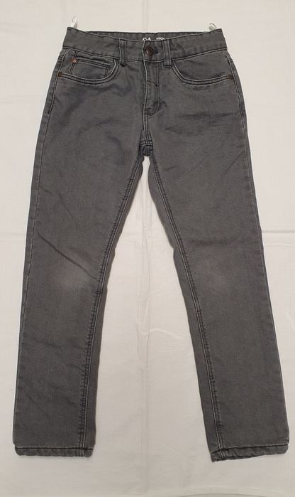 Jeansy ocieplane 2 pary C&A rozmiar 140