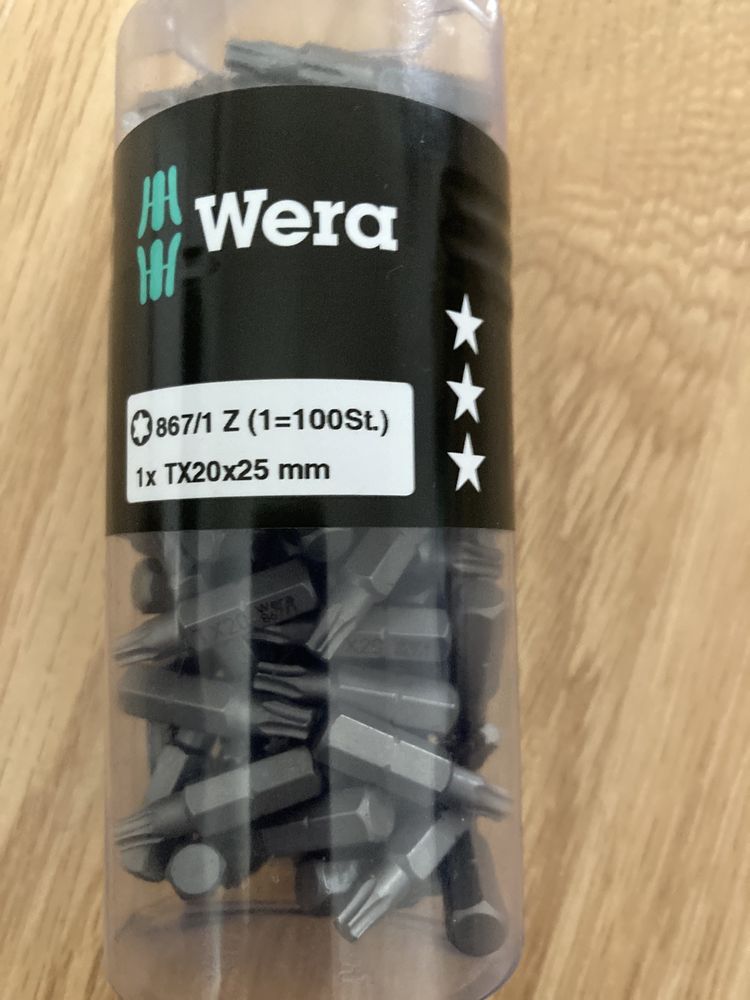 Wera TX20x25 mm końcówka wkrętakowa 100 szt.