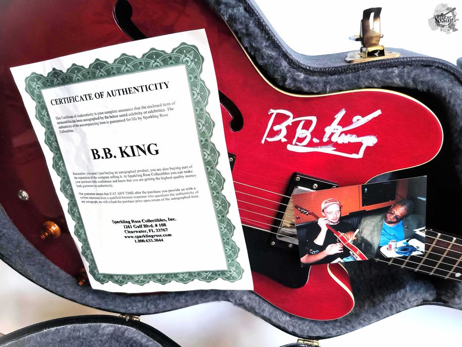 '1997 Epiphone ES-335 Dot (First Run) B.B. King hand-signed (case COA)