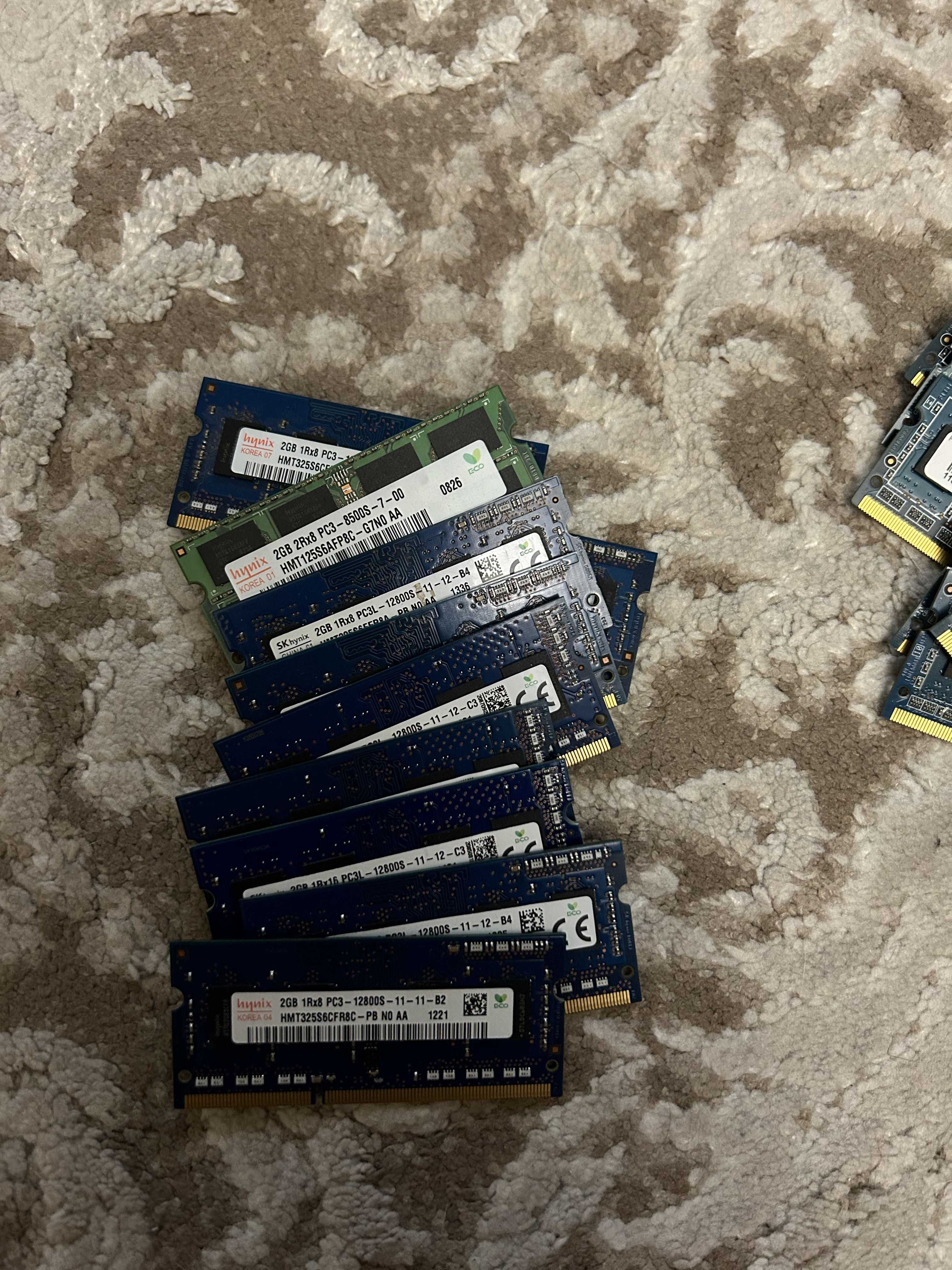 Планки SoDIMM DDR3 для ноутбуков 50шт
