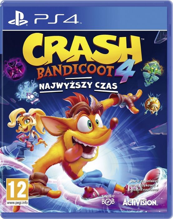 CRASH Bandicoot 4 Najwyższy Czas PS4 + Slim + Pro + PS5 = PŁYTA PL W