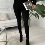 Legginsy damskie prążkowany materiał