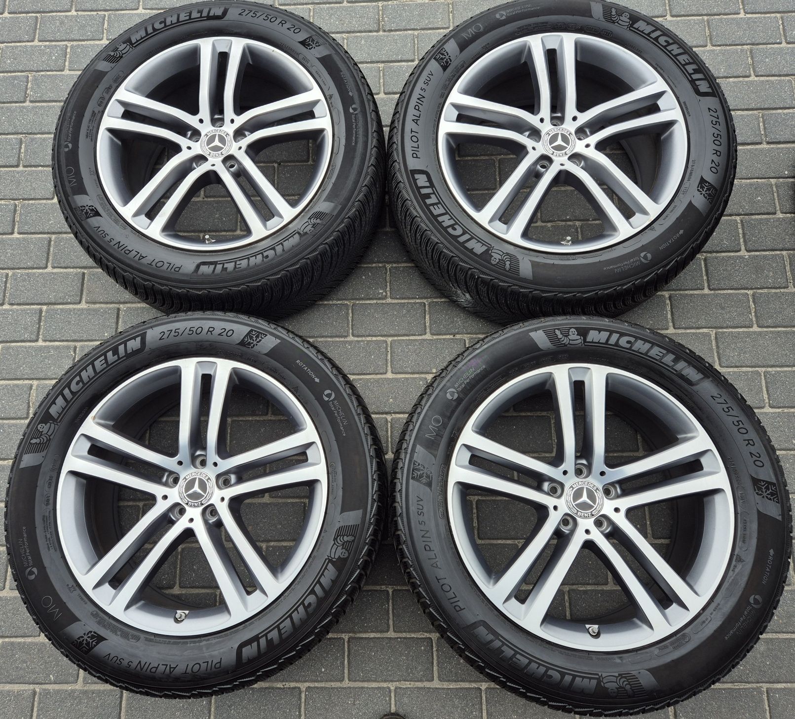 Koła Zimowe 20 Mercedes GLE GLE AMG 275/50/20 Michelin Oryginalne