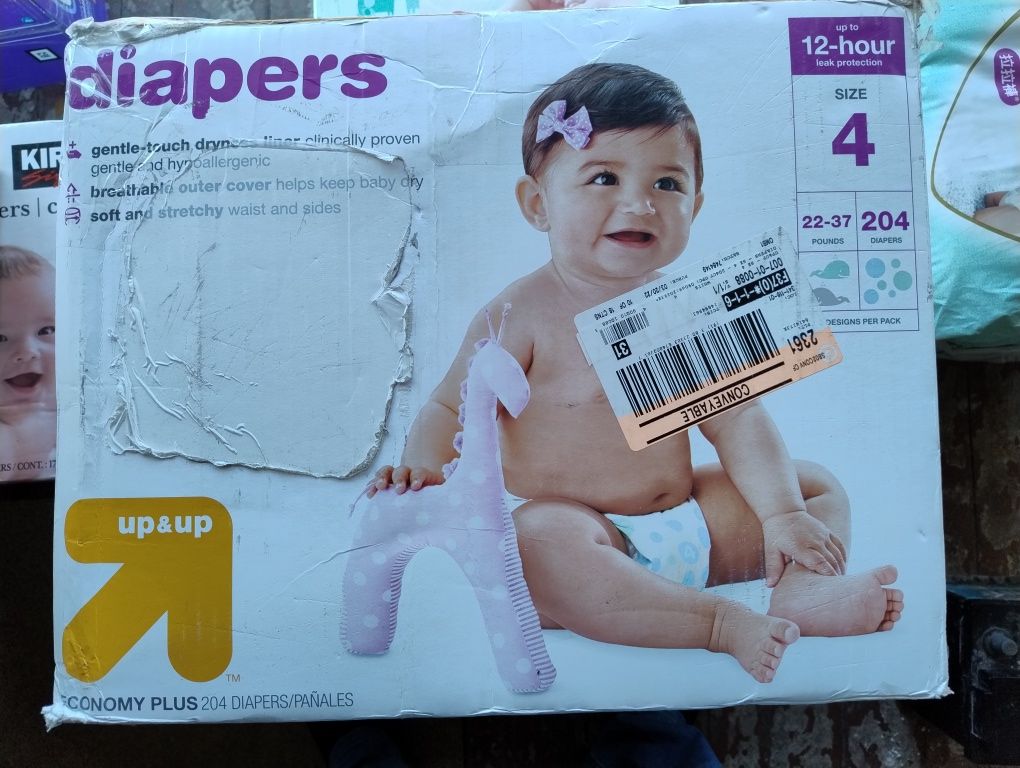 200 шт. Pampers Premium Diapers 4. 10-16 кг. США.