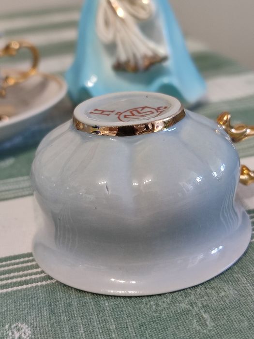 Кавовий сервіз, блакитна порцеляна, Коростень