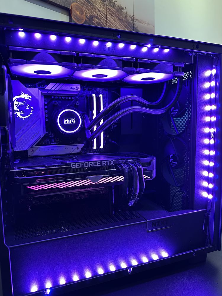 Komputer gamingowy RTX 3070TI RYZEN 5 9600x MSI MAG B650 RAM 32GB DDR5