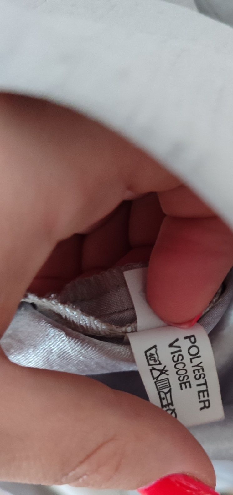 Marynarka żakiet Plus size 48 srebrny szary