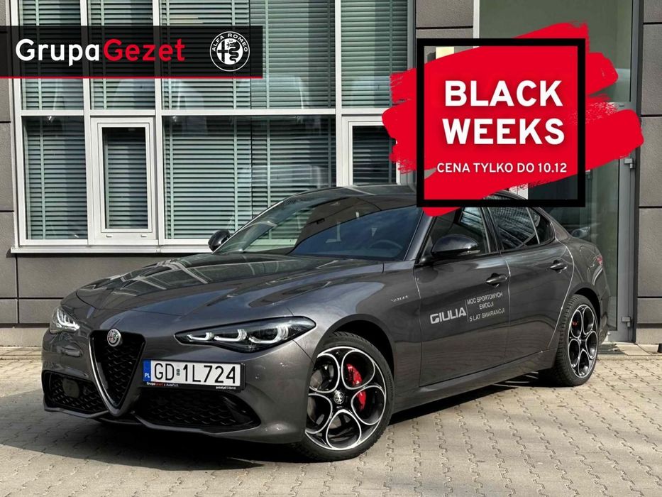 Alfa Romeo Giulia Veloce 2.0 GME 280 KM Q4 Demo BlackWeek