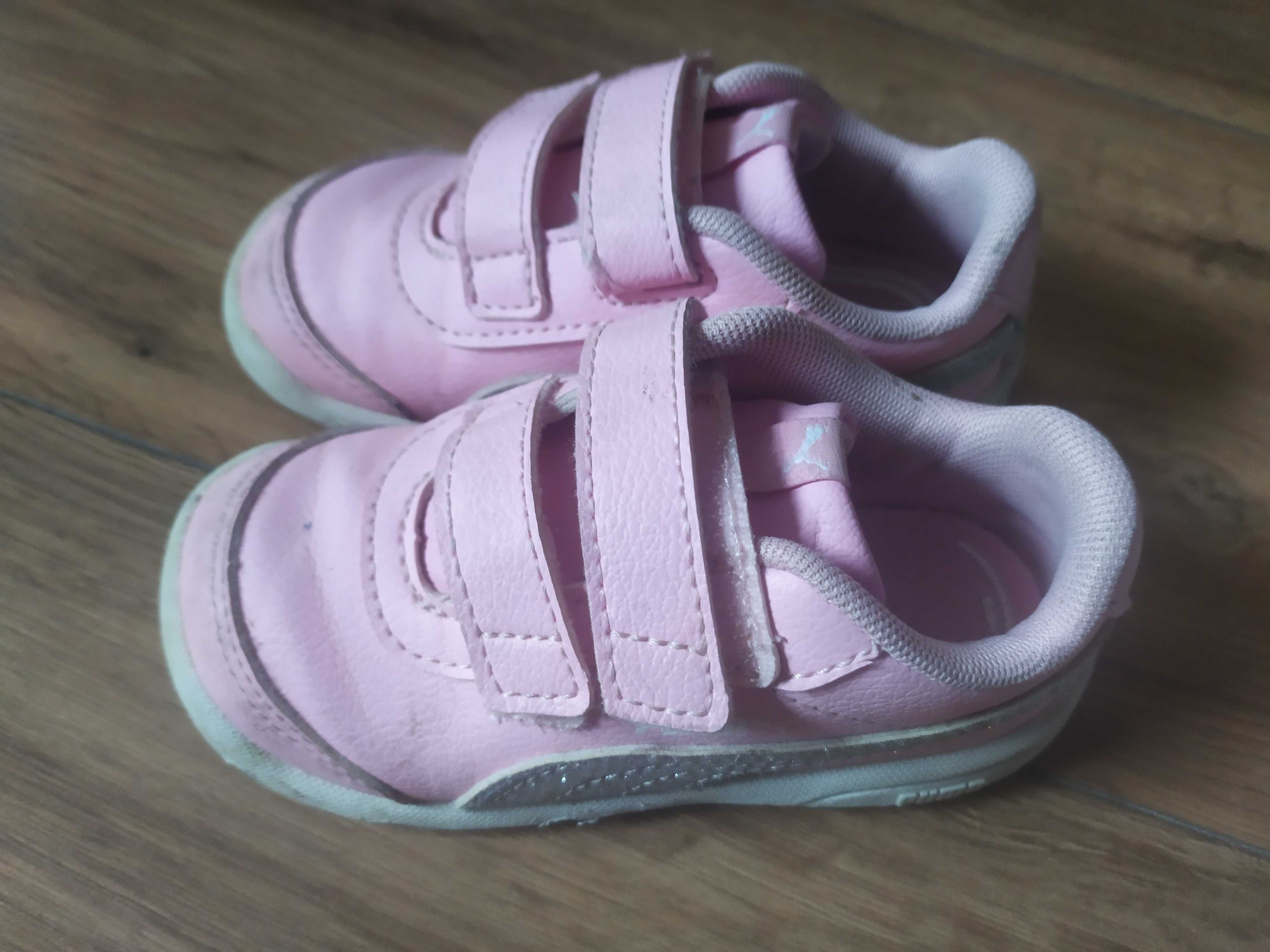 Adidasy wygodne buciki różowe, na rzep, Puma roz. 22, wkładka 14 cm