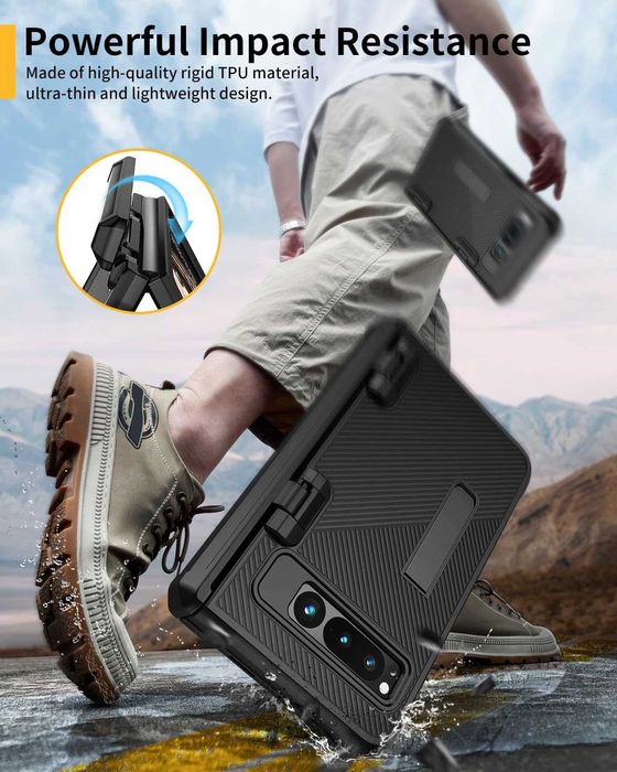 Lanhiem etui wodoodporne 360 do Google Pixel Fold pyłoszczelne kurz