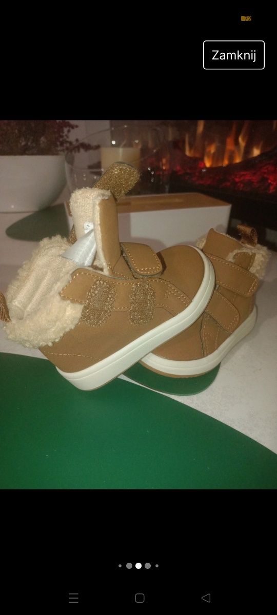 Buty dziecięce zimowe H&M rozmiar 18/19