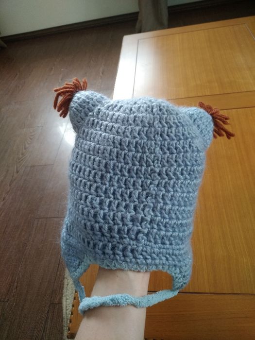 Шапка зима на дівчинку, ручної роботи